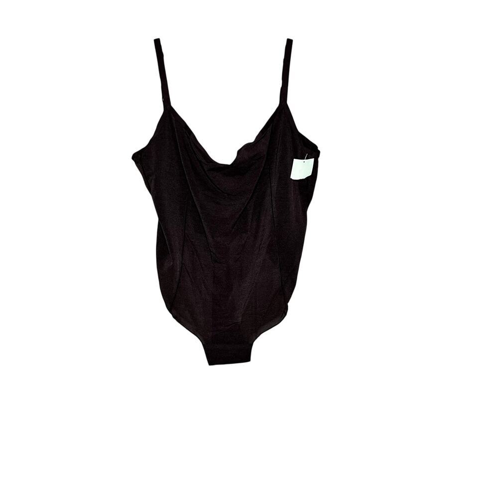 Skims bodysuit size 3X brown thong sheer